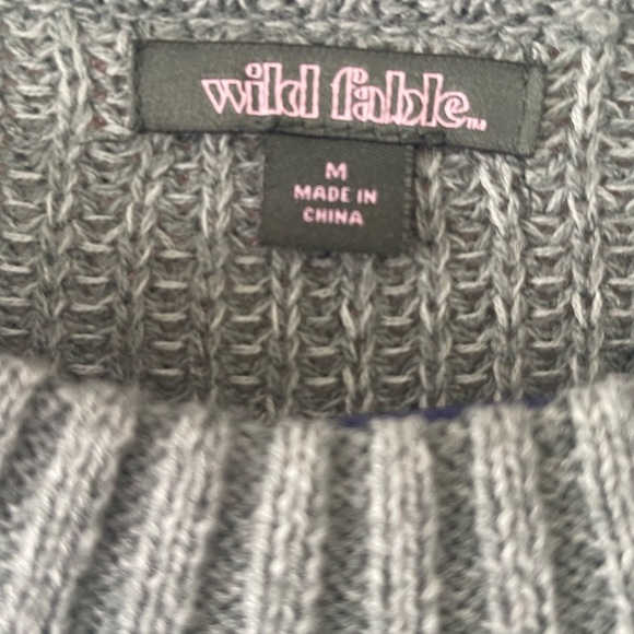 Sage Green Cropped Knit Crew Neck Sweater - Picture 3 of 10